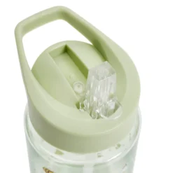 Gourde enfant 450ml plastique vert motif abeille Ø7xH16,5cm