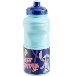 Gourde enfant sport Stitch plastique bleu 380ml