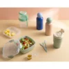 Gourde isotherme inox 400ml bouchon boule Ø7xH19cm (2 modèles)