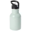 Gourde isotherme inox 350ml bouchon paille plastique Ø7xH16,5cm (2 modèles)