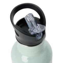 Gourde isotherme inox 350ml bouchon paille plastique Ø7xH16,5cm (2 modèles)