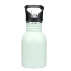 Gourde isotherme inox 350ml bouchon paille plastique Ø7xH16,5cm (2 modèles)