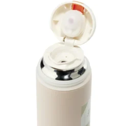 Gourde isotherme inox 500ml uni avec tasse Ø7xH22cm (2 modèles)