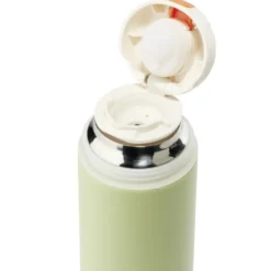 Gourde isotherme inox 500ml uni avec tasse Ø7xH22cm (2 modèles)