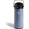 Gourde isotherme à pompe 1,9L bleu et noir