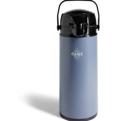 Gourde isotherme à pompe 1,9L bleu et noir