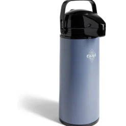 Gourde isotherme à pompe 1,9L bleu et noir