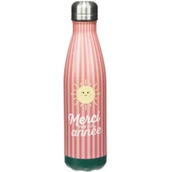 Gourde isotherme remerciement Merci pour cette année 500ml (3 modèles)