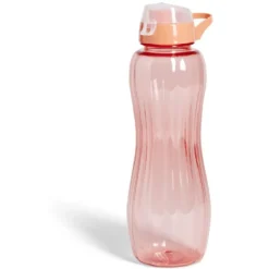Gourde plastique rose ou vert Ø8xH25cm
