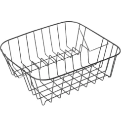 Égouttoir à vaisselle en métal noir 31,5x28,5xH10,5cm