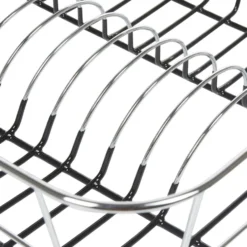 Égouttoir à vaisselle gris et noir