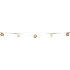 Guirlande boule solaire 10 LED blanc chaud 2,7 m