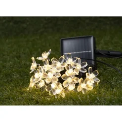 Guirlande extérieure solaire 20LED forme fleur 7,8m