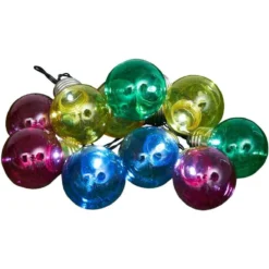 Guirlande guinguette solaire 135cm ampoules multicolores