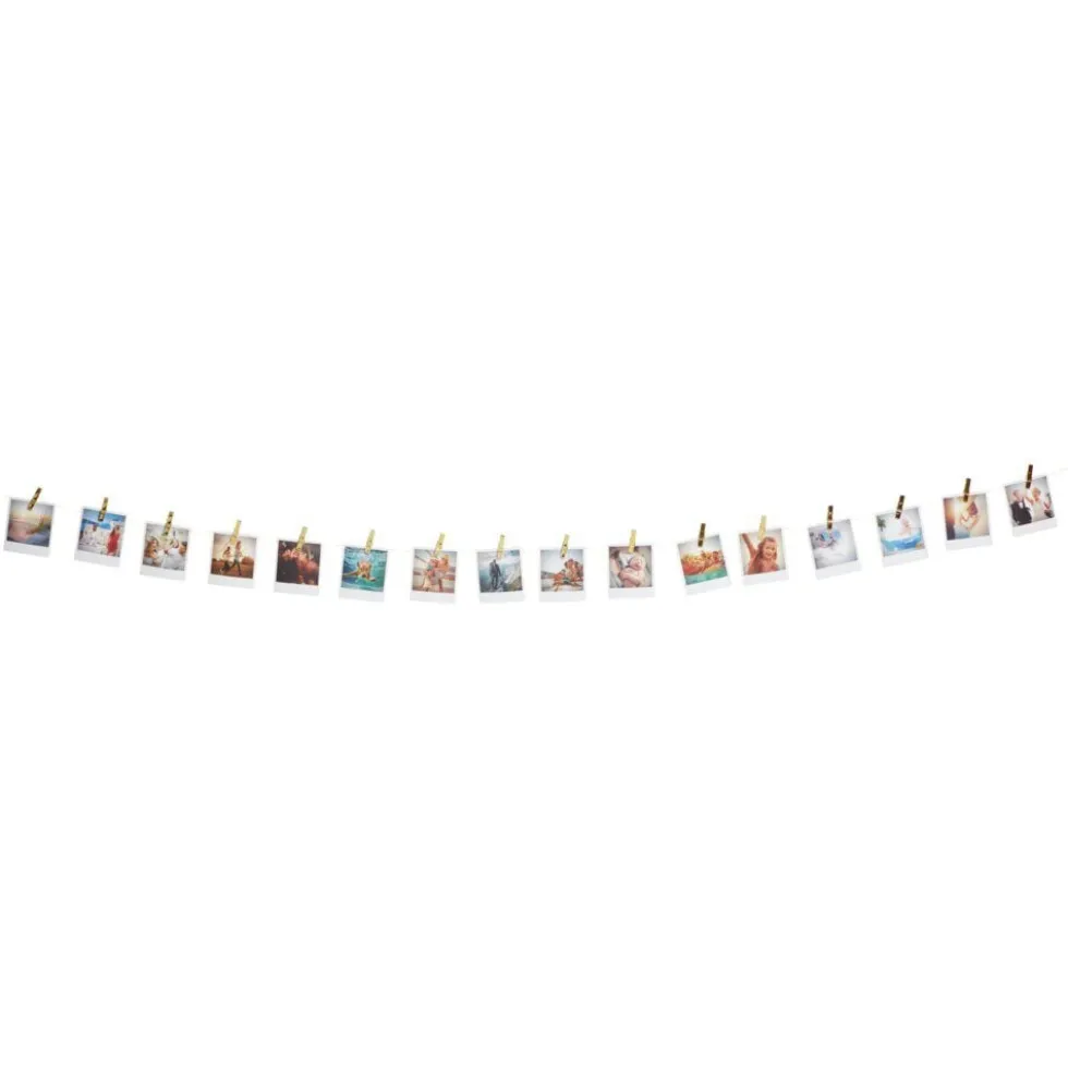 Guirlande à pinces décorative 16 clips