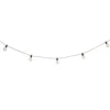Guirlande solaire 10LED blanc chaud ampoule filament Ø6xL350cm
