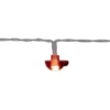 Guirlande solaire 20LED boules rouges 7,8m
