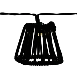 Guirlande solaire 10 LED design filaire noir 2,7m