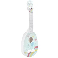 Guitare enfant 4 cordes motif animal plastique L36cm (3 modèles)