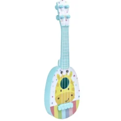 Guitare enfant 4 cordes motif animal plastique L36cm (3 modèles)