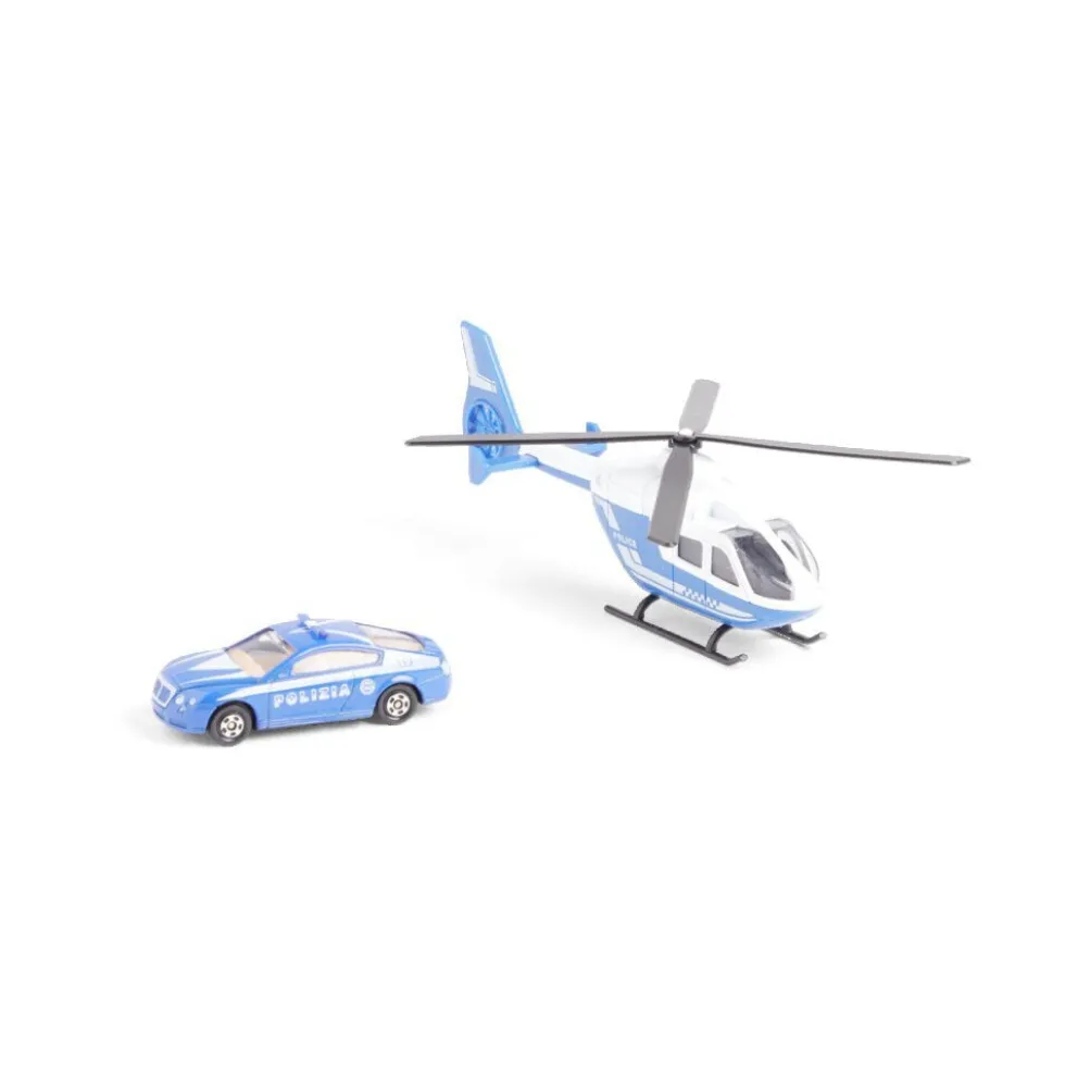 Hélicoptère avec véhicule assorti - 4 modèles