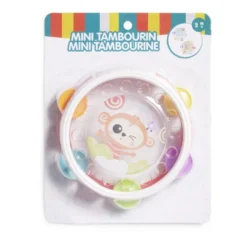Hochet tambourin pour bébé (2 modèles)