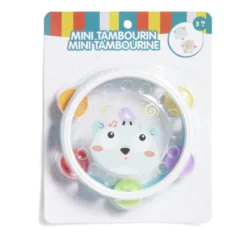 Hochet tambourin pour bébé (2 modèles)