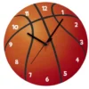 Horloge murale en bois Ø30cm - 2 modèles foot ou basket