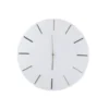 Horloge ronde barres en métal et plastique blanc Ø50cm