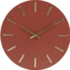 Horloge ronde en métal terracotta Ø30cm