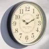 Horloge ronde style belle époque en métal Ø30 cm