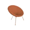 Housse de fauteuil de jardin Urban tissu déperlant - Orange - Ø85xH37 cm