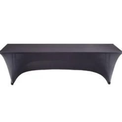 Housse de table extensible Fiesta noire 240x70xH74cm