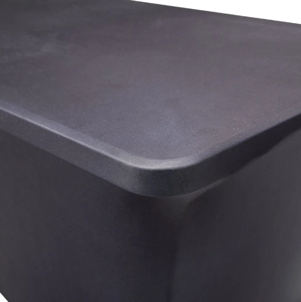 Housse de table extensible Fiesta noire 240x70xH74cm