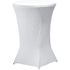 Housse pour table haute Fiesta blanc Ø80xH110cm