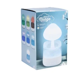 Humidificateur arbre à nuage lumineux 7 couleurs brume et pluie Ø17xH26,5cm