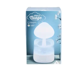 Humidificateur arbre à nuage lumineux 7 couleurs brume et pluie Ø17xH26,5cm