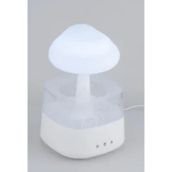Humidificateur arbre à nuage lumineux 7 couleurs brume et pluie Ø17xH26,5cm