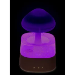 Humidificateur arbre à nuage lumineux 7 couleurs brume et pluie Ø17xH26,5cm