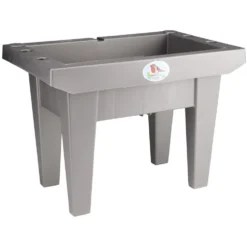 Jardinière enfant en plastique gris