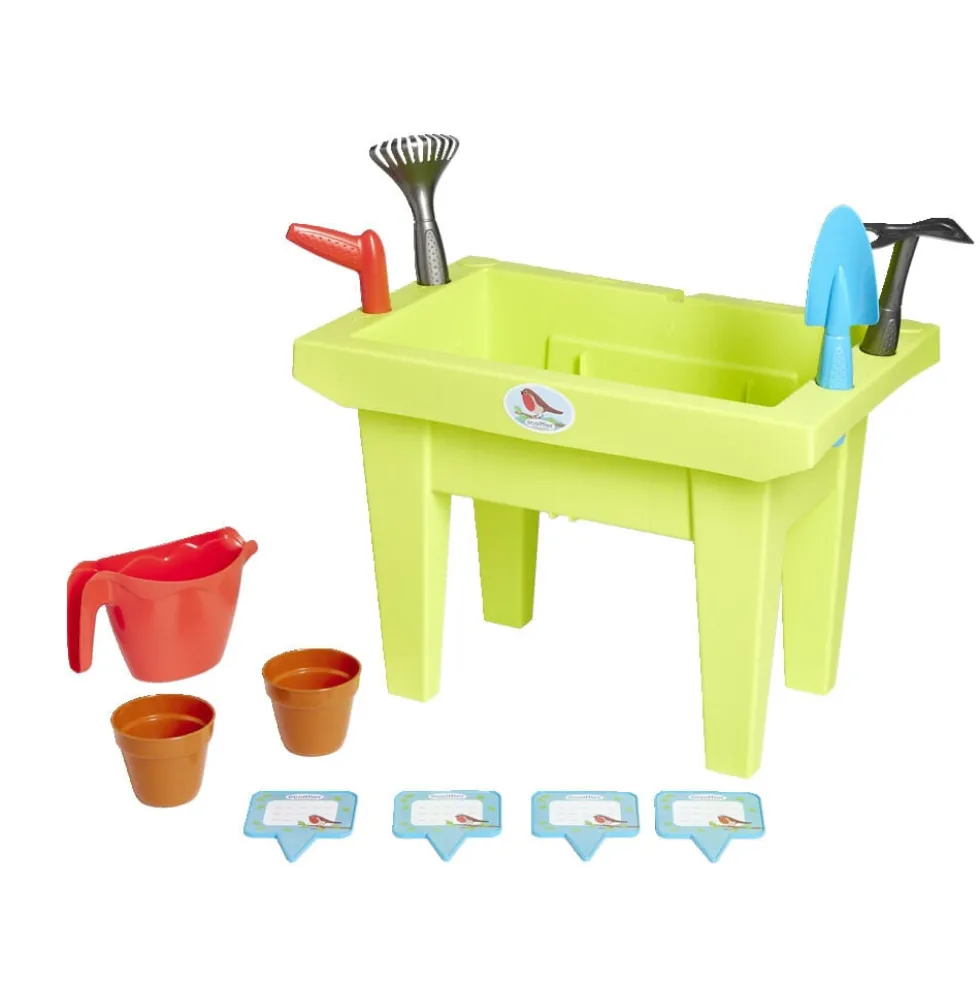 Jardinière enfant plastique avec 11 accessoires 43xH31x27cm