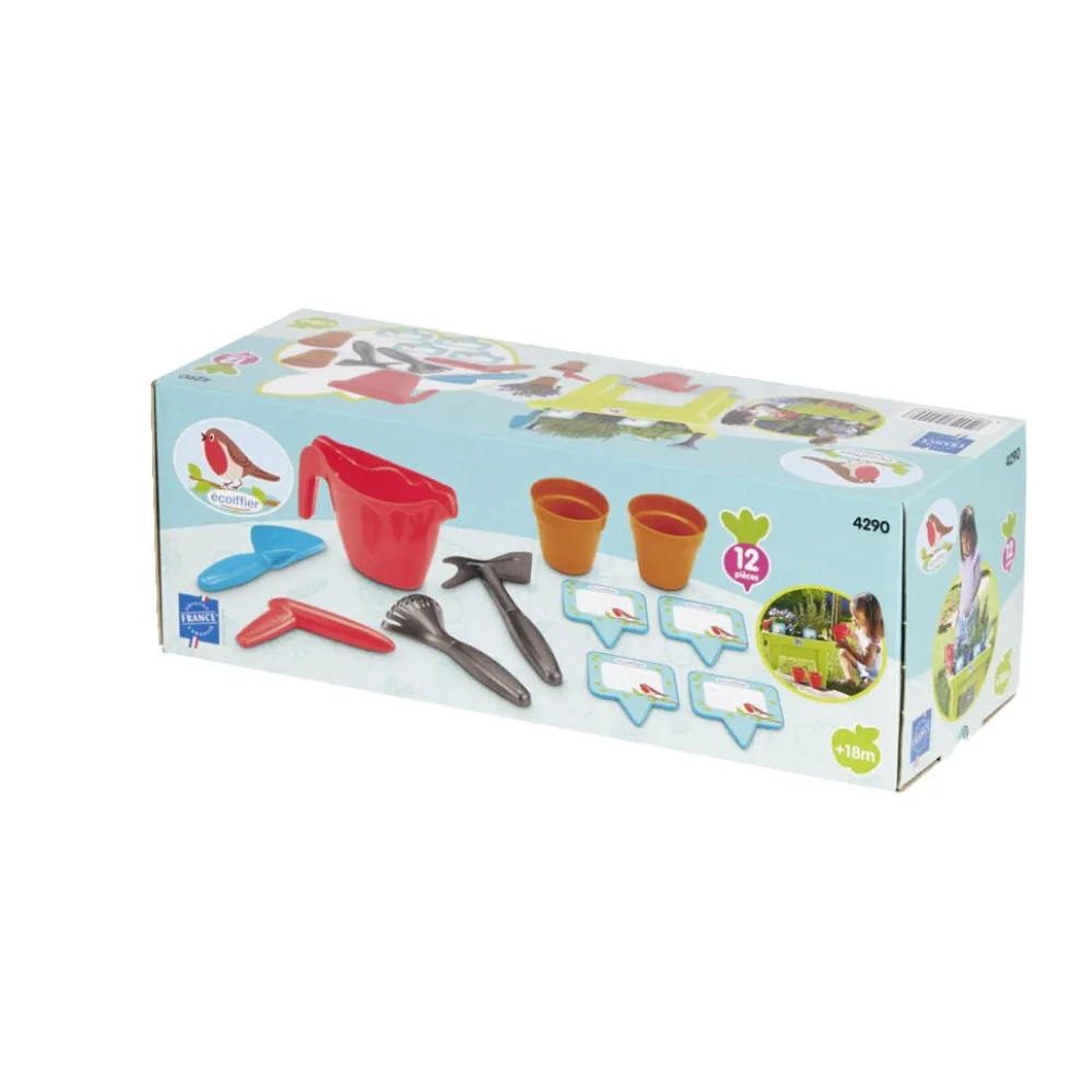 Jardinière enfant plastique avec 11 accessoires 43xH31x27cm