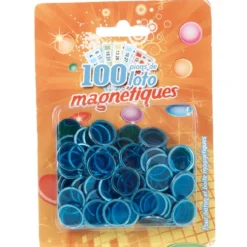100 jetons de loto ronds