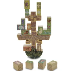 Jeu arbre balancier en bois
