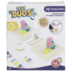 Jeu bois activité en duo défi bille construction et flèches (3 modèles)