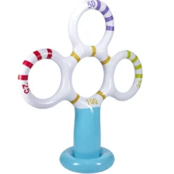 Jeu d'adresse gonflable en plastique Ø40xH152cm