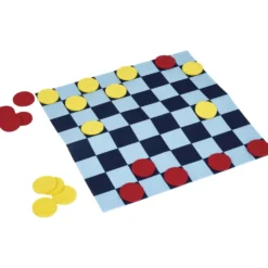 Jeu de dames en feutrine 24 pions
