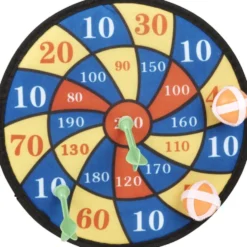 Jeu de fléchette x2 et mini-balles x2 à scratch