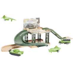 Jeu de parking militaire à construire avec 4 véhicules 19 pièces