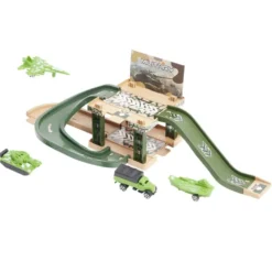 Jeu de parking militaire à construire avec 4 véhicules 19 pièces